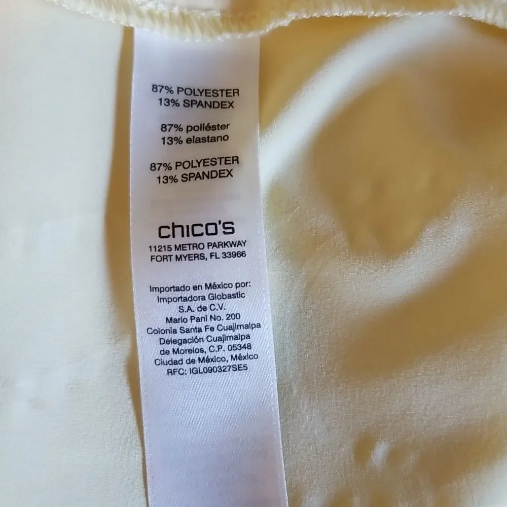 Chico's Sporty Chic Y2K Preppy Athletic Vest Coastal Nautical Vibes Size Large‎